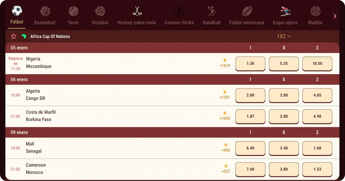 apuestas del casino majestico